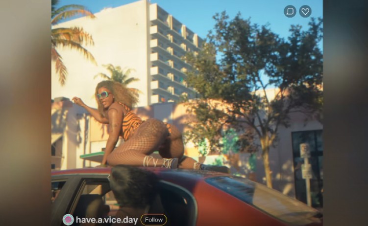 GTA 6 Trailer: Twerking Lady on Top of the Car
