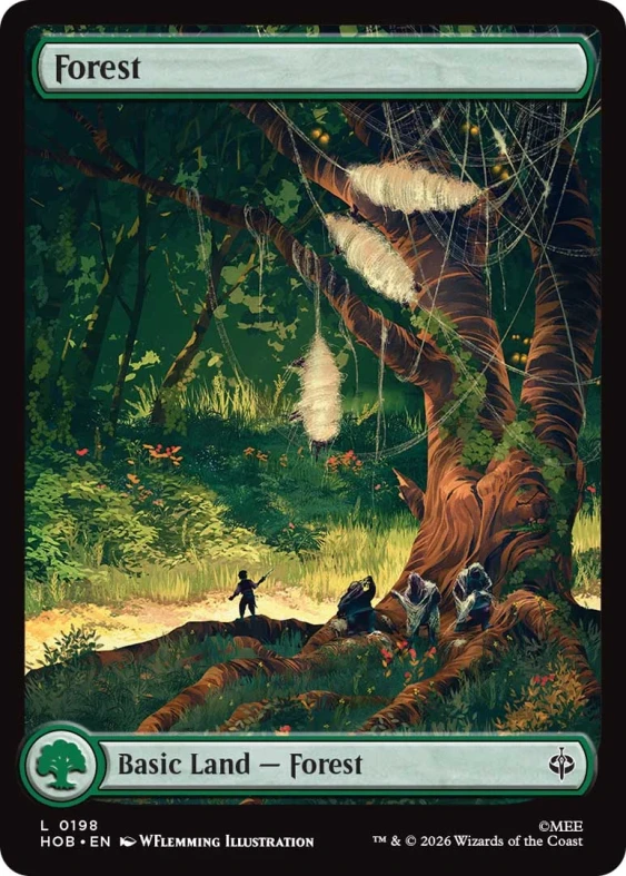 Forest basic land in The Hobbit set