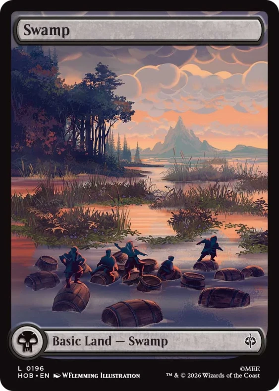 Swamp basic land in The Hobbit set
