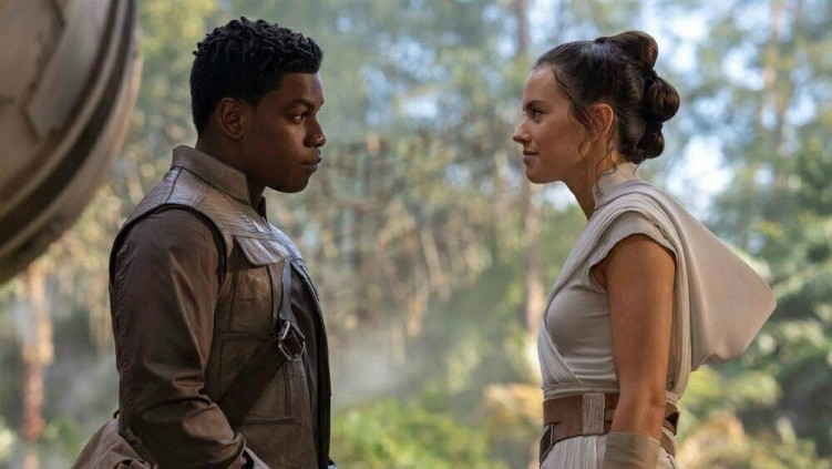 John Boyega and Daisy Ridley in Star Wars