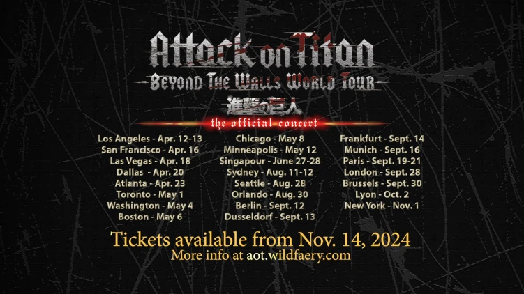 Attack on Titan – The Official Concert – Beyond the Walls World Tour
