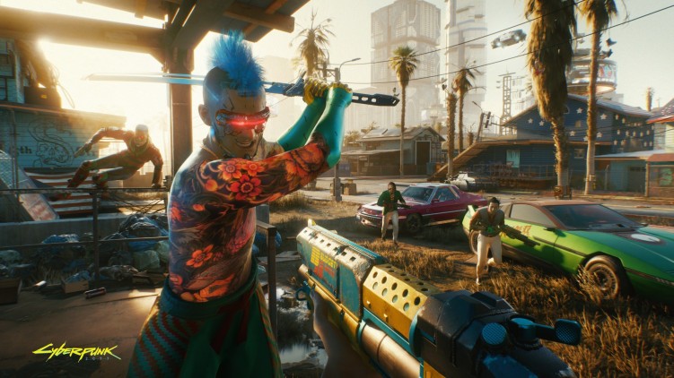 Aa screenshot from Cyberpunk 2077 gameplay