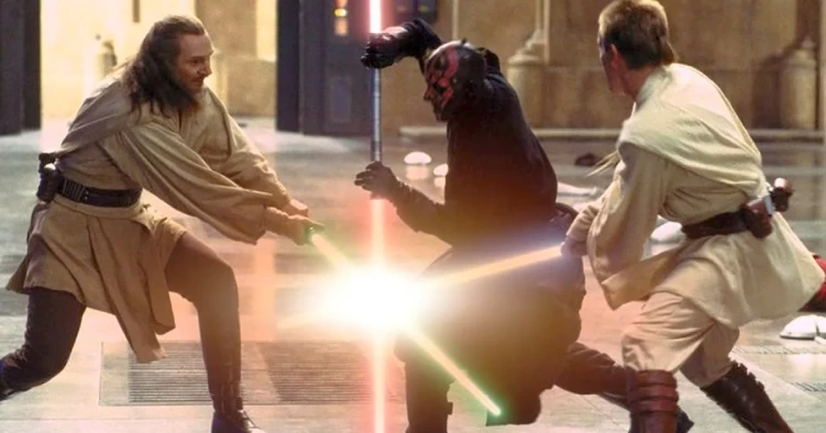 The Phantom Menace lightsaber duel