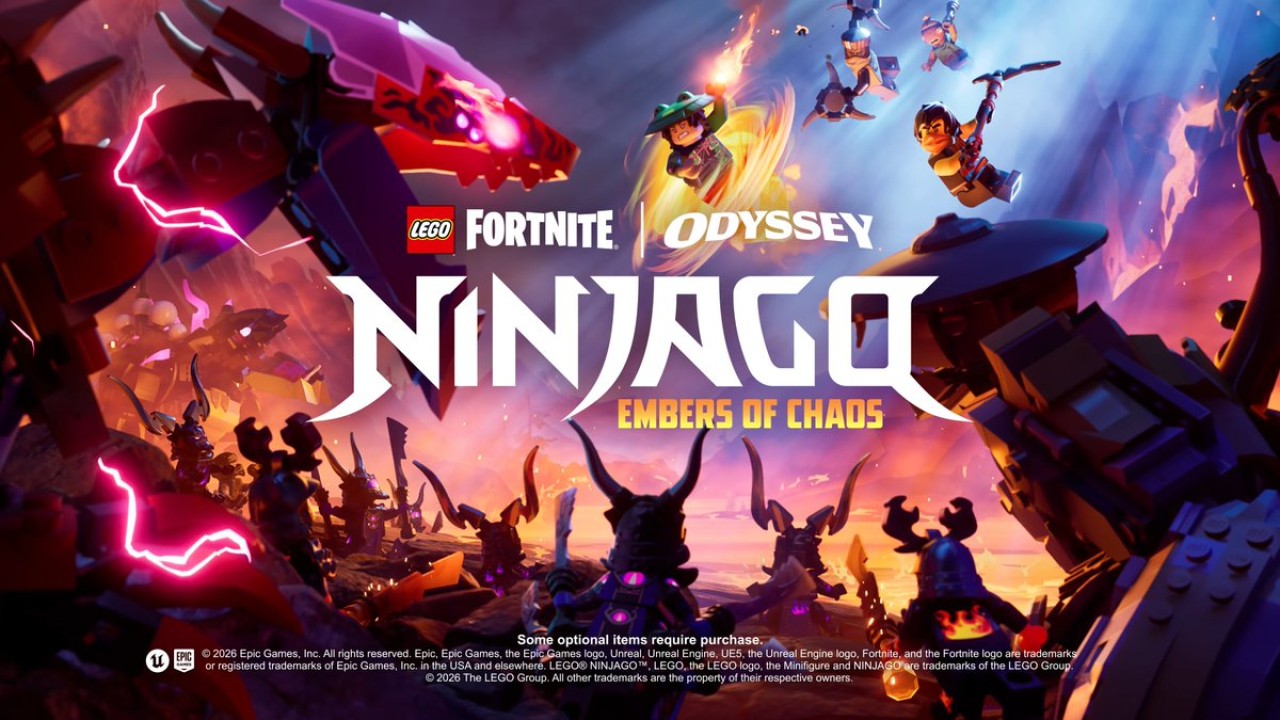 LEGO Fortnite NINJAGO: Embers of Chaos Gameplay Trailer Unveils Fiery New Adventures