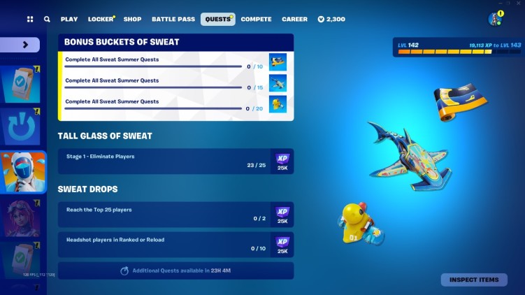 Fortnite's All Sweat Summer Quests