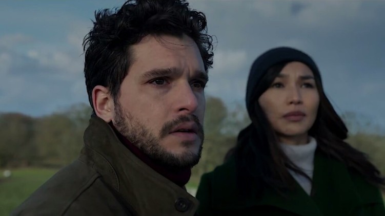 Kit Harington and Gemma Chan in Eternals