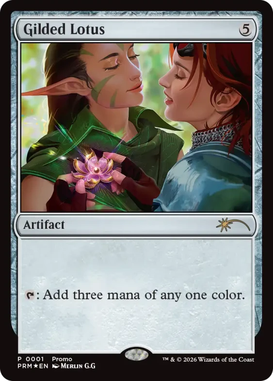Gilded Lotus Pride 2026 MTG promo
