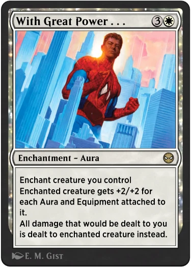 With Great Power...MTG card in MTG Arena