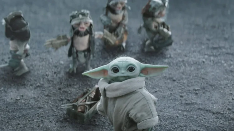 Grogu in The Mandalorian and Grogu