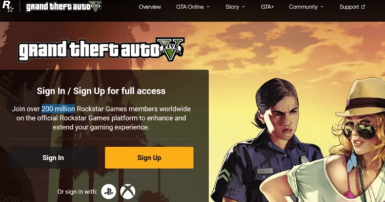 What changes are made to Rockstar Games' website?