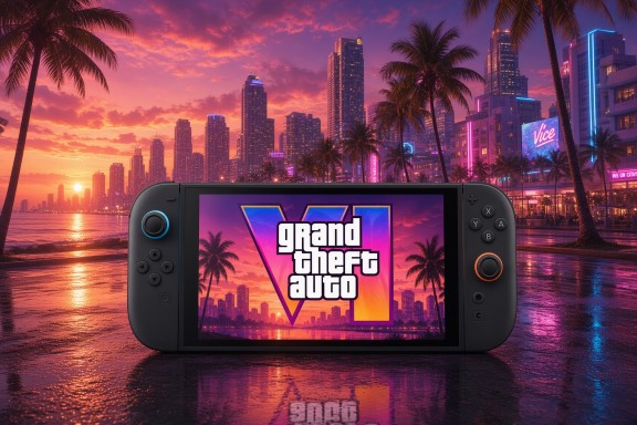 Unofficial concept art of Nintendo Switch 2 version of GTA 6