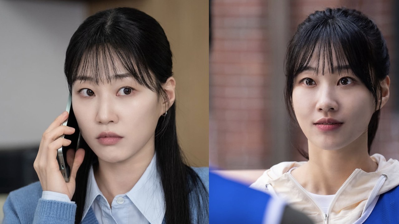 Ha Yoon-kyung Balances Suits and Tracksuits as Aspiring Lawyer Kang Ha-ri in The Apartment Job Stills