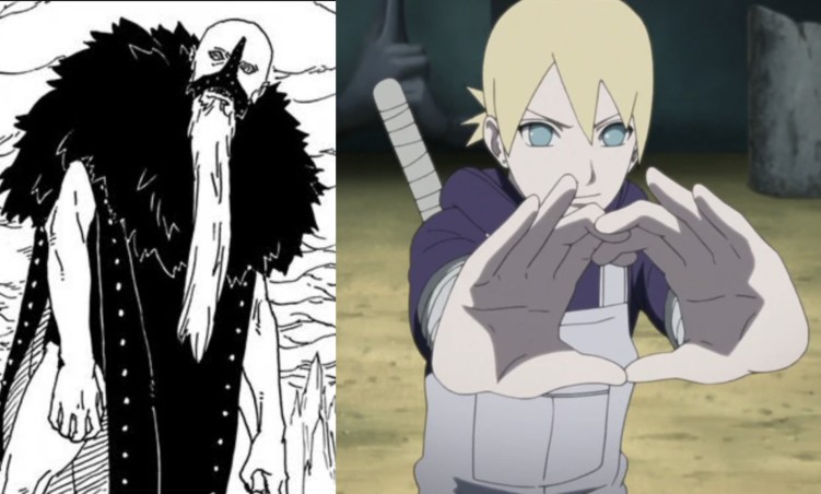 Mamushi vs. Inoji in Boruto: Two Blue Vortex Chapter 33