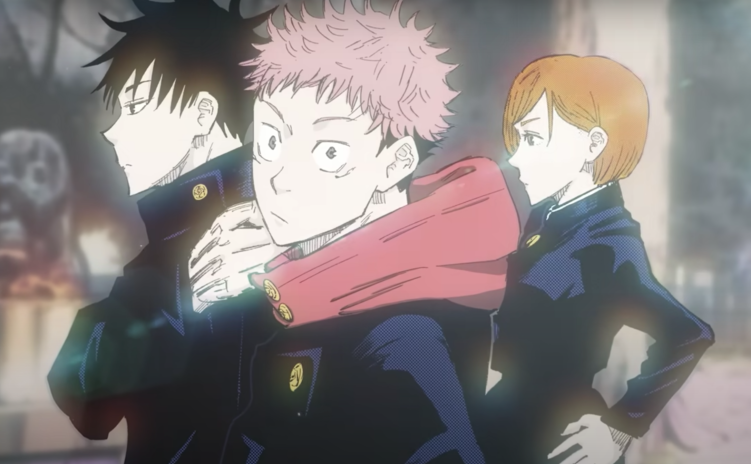 The main trio in Jujutsu Kaisen