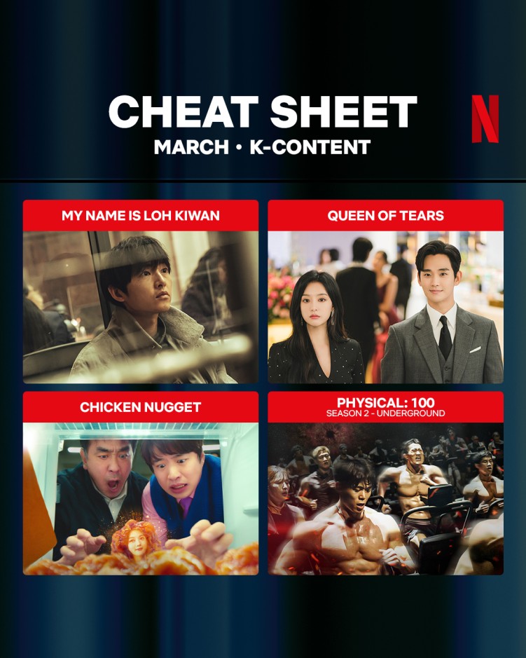 Four New K-Content Coming to Netflix in March 2024