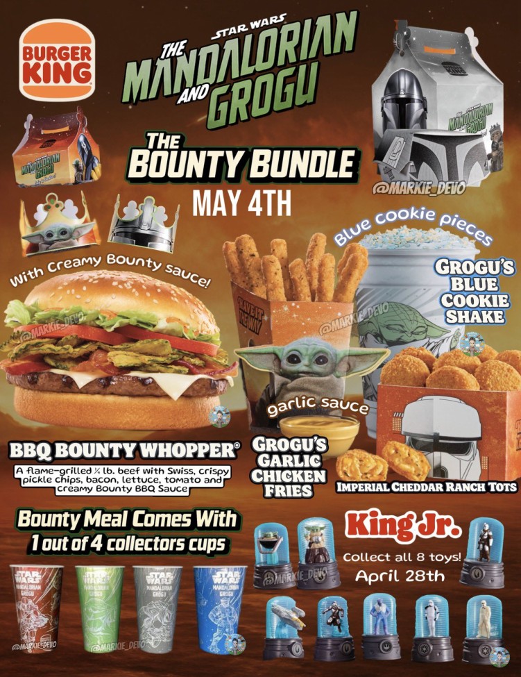 Burger King's Star Wars: The Mandalorian and Grogu Limited Menu