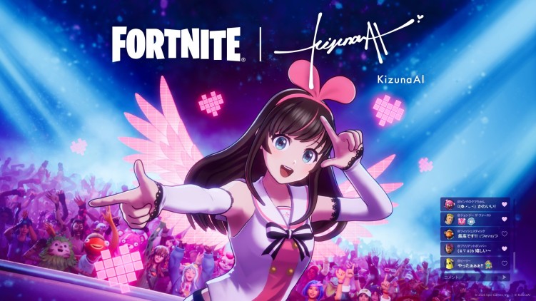 First look at Kizuna AI in Forntite
