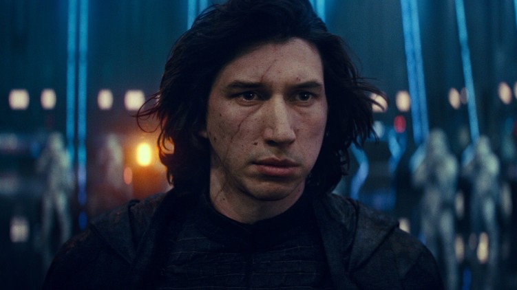 Adam Driver as Kylo Ren in Star Wars: The Force Awakens