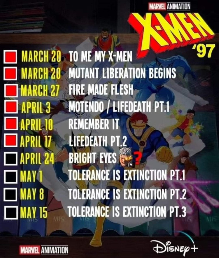 X-Men '97 schedule