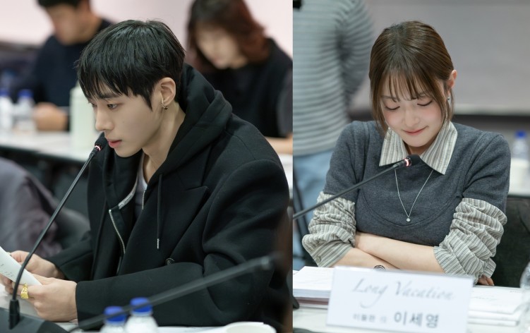 Choo Young-woo and Lee Se-young in script reading for Netflix's Long Vacation