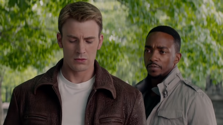 Chris Evans and Anthony Mackie in Captain America: The Winter Soldier