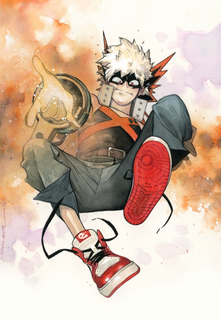 Bakugo Marvel artwork by Oliver Coipel