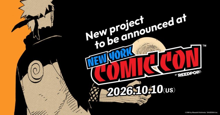 Naruto project announcement at New York Comic Con 2026