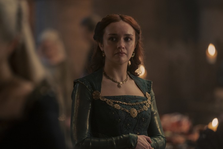 Olivia Cooke as Alicent Hightower in House of the Dragon