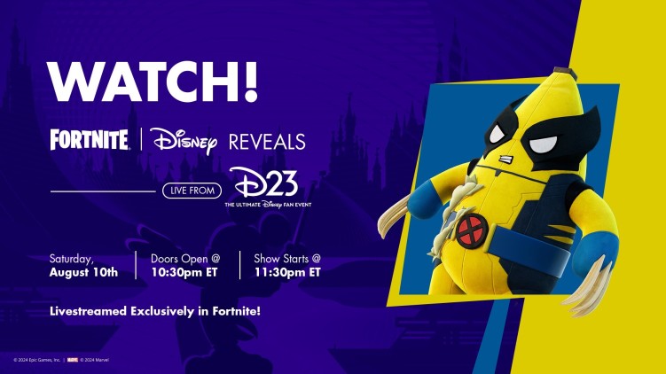 D23 2024 Disney will livestream exclusively in Fortnite!