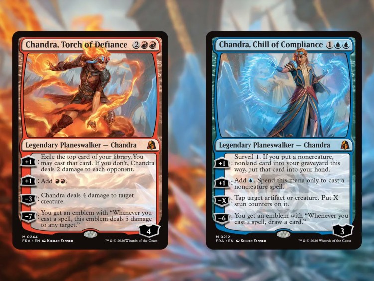 Chandra, Torch of Defiance / Chandra, Chill of Compliance