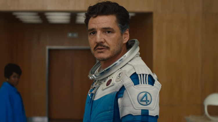 Pedro Pascal as Reed Richards in The Fantastic Four: First Steps