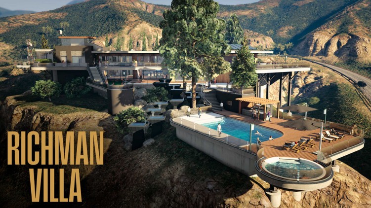 The Richman Villa in Grand Theft Auto Online: A Safehouse in the Hills