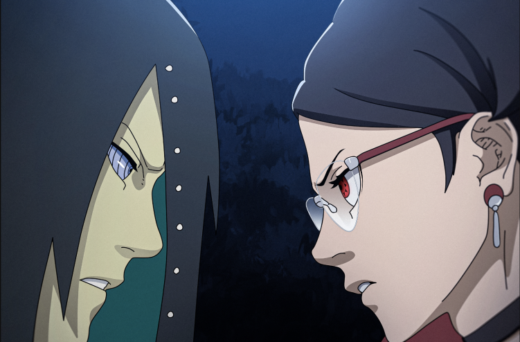 Sarada vs. Hidari