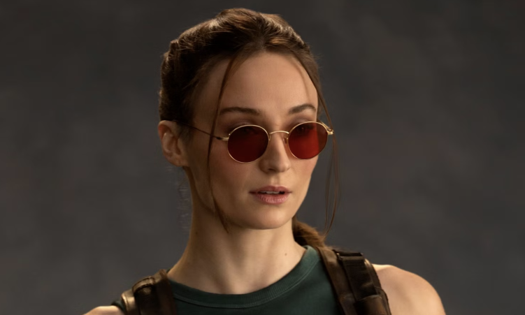 Sophie Turner as Lara Croft in Amazon MGM's upcoming Tomb Raider TV series