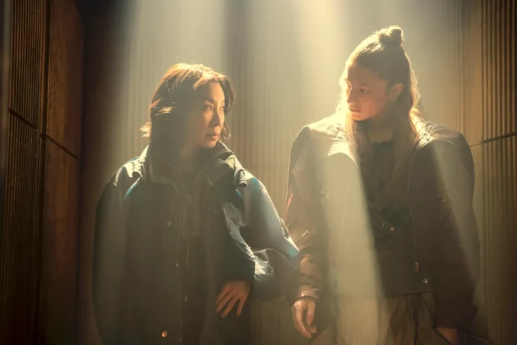 Michelle Yeoh and Hunter Schafer in Blade Runner 2099