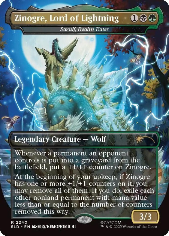 The Monsters - Zinogre, Lord of Lightning (reprint of Sarulf, Realm Eater)