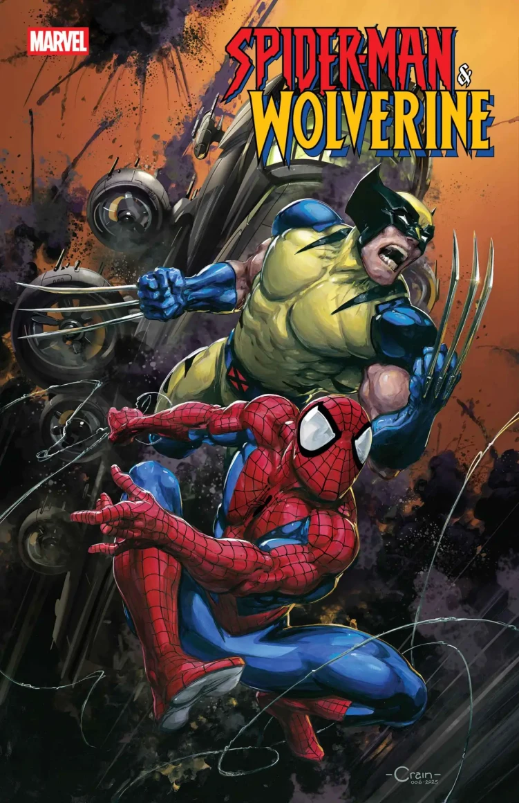 Spider-Man & Wolverine #1 variant cover by Clayton Crain