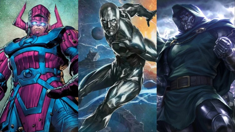 Galactus, Silver Surfer and Doctor Doom