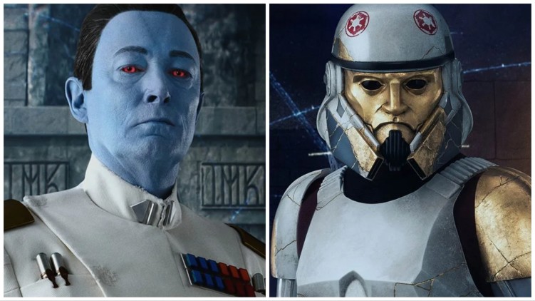 Thrawn and Captain Enoch from Ahsoka