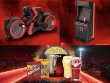 Tron: Ares popcorn buckets from AMC and Regal Cinemas