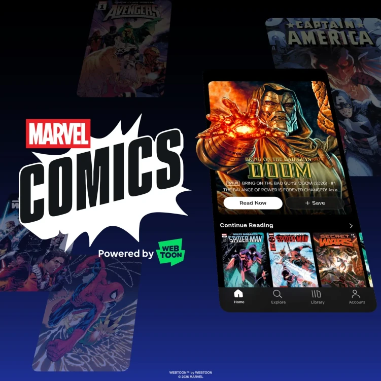 Marvel Comics app powered by Webtoon
