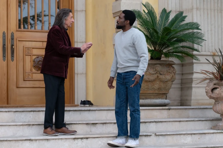 Yahya Abdul-Mateen II and Ben Kingsley in Wonder Man