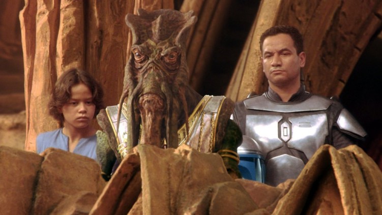 Daniel Logan as young Boba Fett in Attack of the Clones